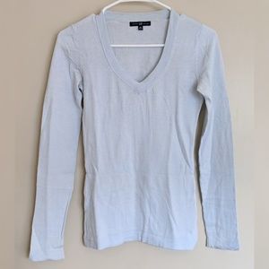 Gap V-Neck Cotton/Wool Blend Sweater